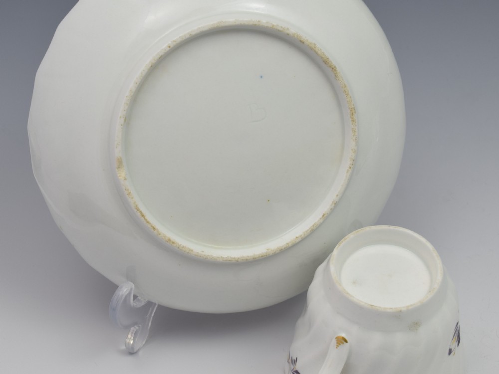 Flight & Barr Period Worcester Porcelain Shanked Coffee Cup & Saucer View XI