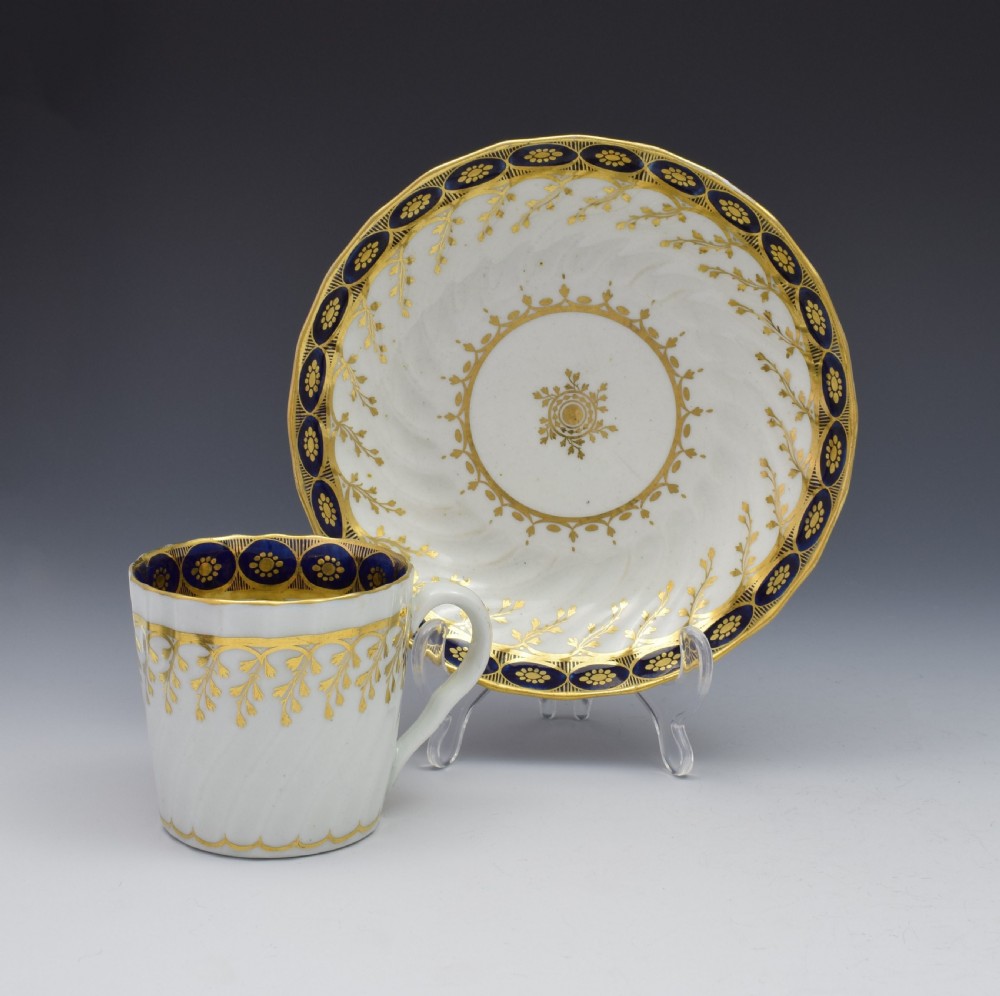 Chamberlain Worcester Shanked Coffee Can & Saucer Pattern 61 c.1795 View II