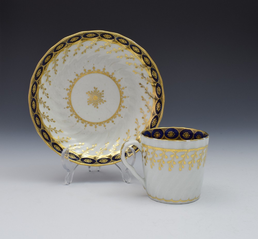 Chamberlain Worcester Shanked Coffee Can & Saucer Pattern 61 c.1795 View III