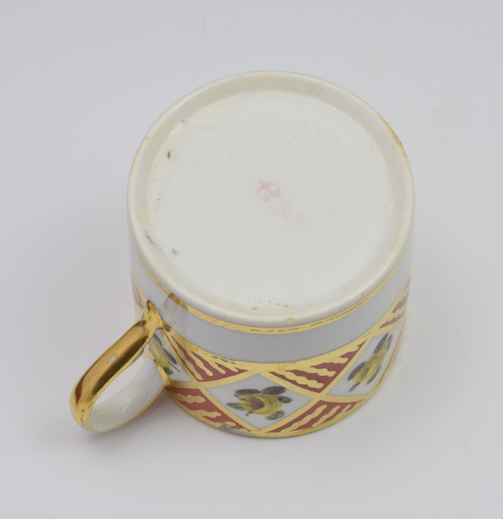Georgian Derby Porcelain Coffee Can c.1810 Pattern 591 View XI
