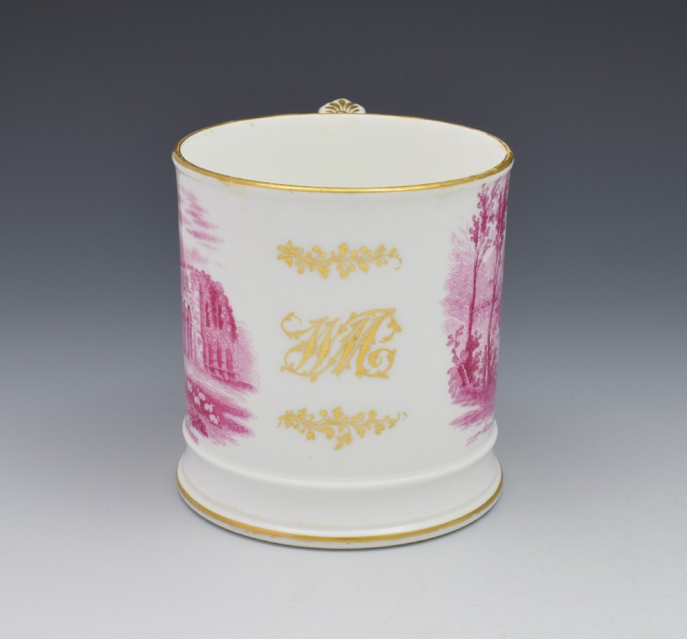 Early 19th Century Coalport Commemorative Ironbridge Porter Mug c.1825 View II