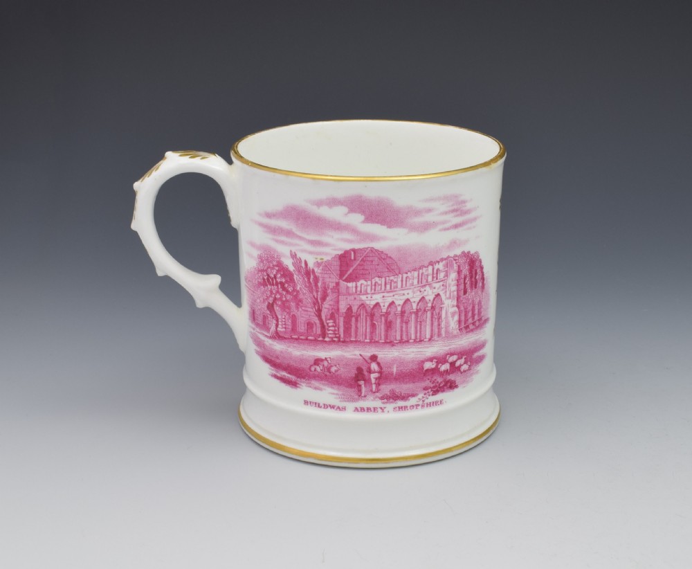 Early 19th Century Coalport Commemorative Ironbridge Porter Mug c.1825 View III