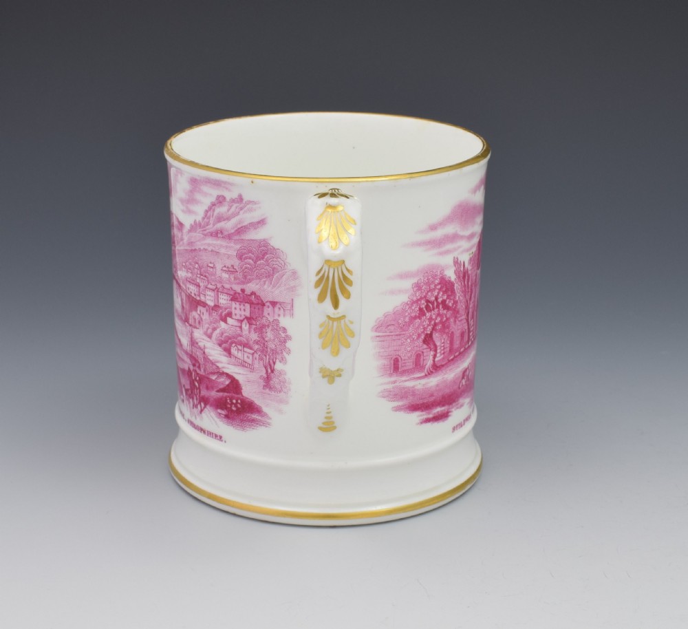 Early 19th Century Coalport Commemorative Ironbridge Porter Mug c.1825 View IV