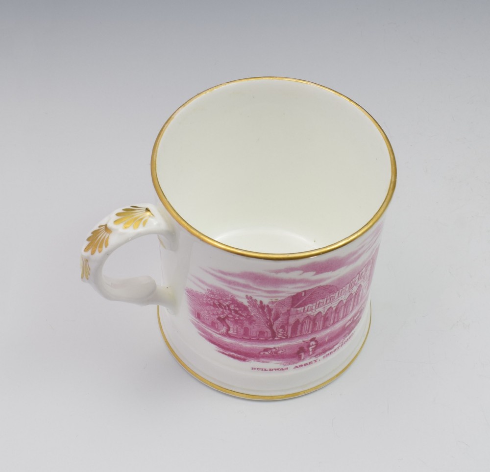 Early 19th Century Coalport Commemorative Ironbridge Porter Mug c.1825 View V