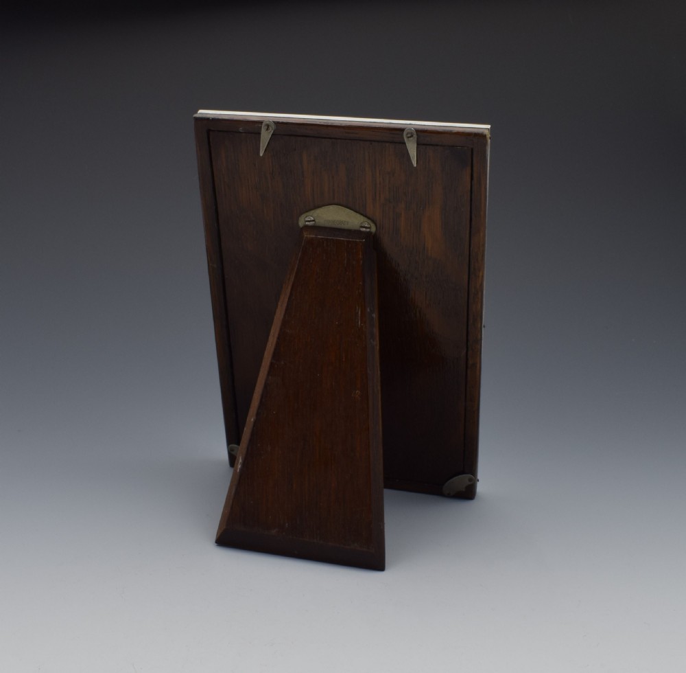 George V Plain Silver Easel Back Photograph Frame 1913 View IV