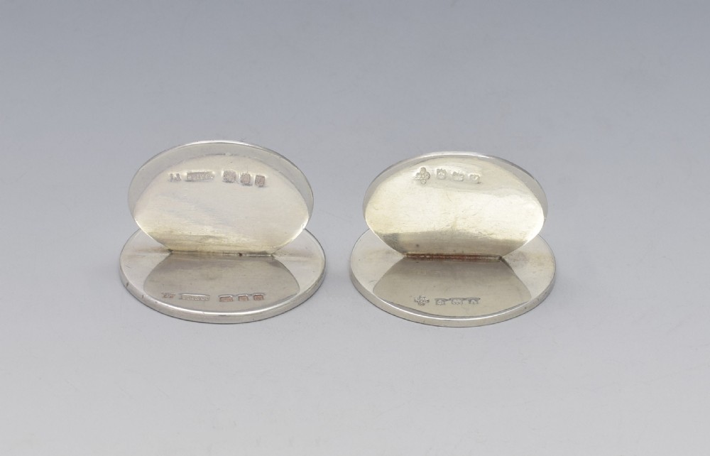 Set 2 George V Silver Place-Card Menu Holders  View II