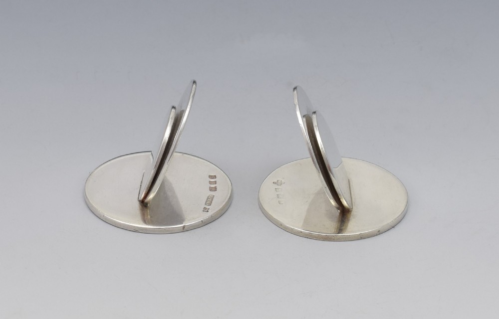 Set 2 George V Silver Place-Card Menu Holders  View III