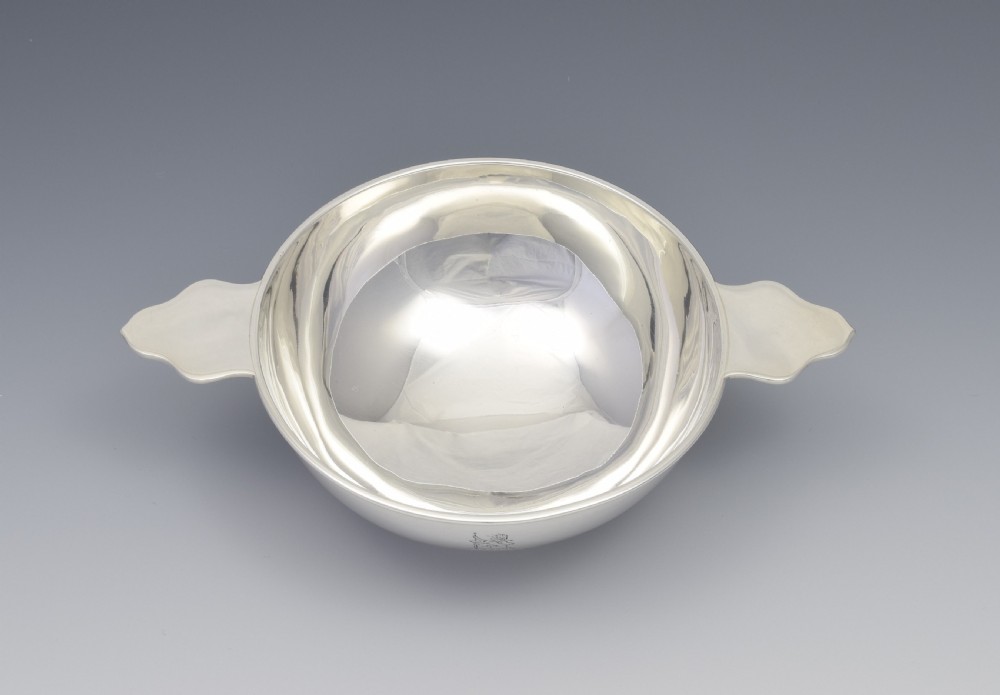 Large Victorian Scottish Silver Quaich Edinburgh Mackay & Chisholm View III
