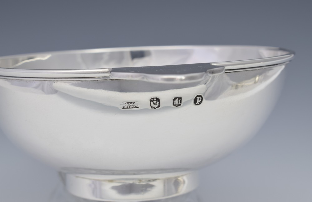 Large Victorian Scottish Silver Quaich Edinburgh Mackay & Chisholm View VII