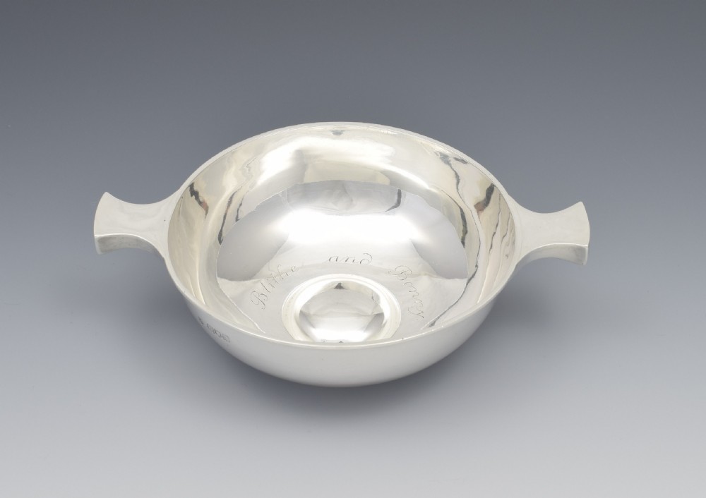 Large Victorian Silver Quaich Nathan & Hayes 1899