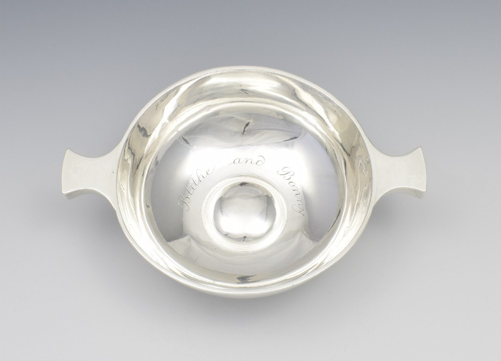 Large Victorian Silver Quaich Nathan & Hayes 1899 View VI