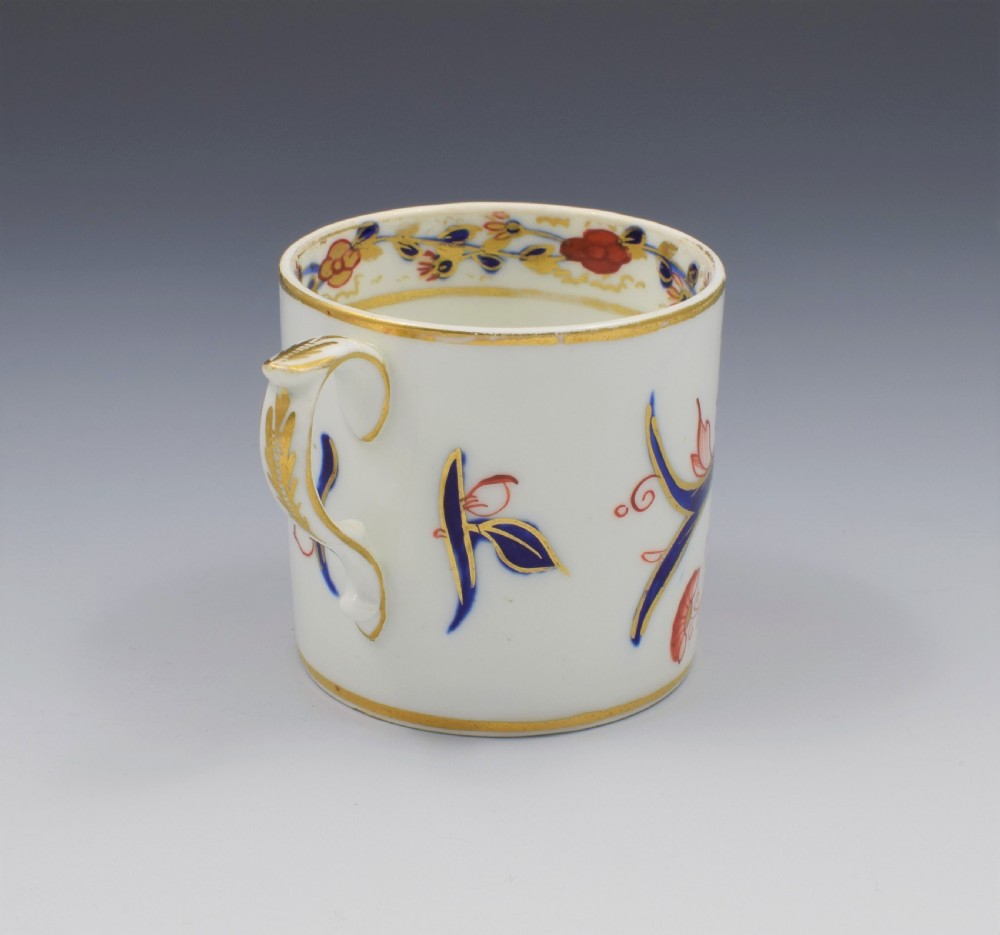 Georgian Derby Porcelain Imari Pattern Coffee Can c.1820 View VI