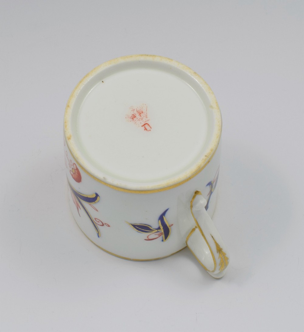 Georgian Derby Porcelain Imari Pattern Coffee Can c.1820 View X