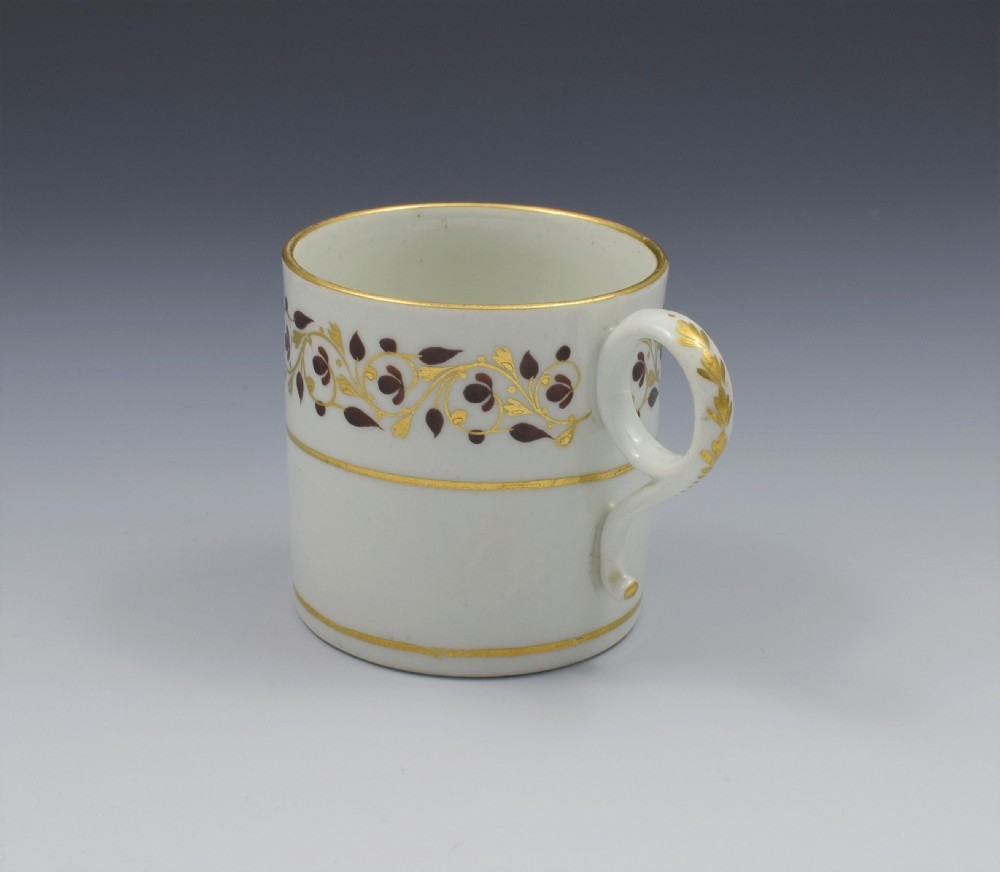 Georgian Worcester Barr Period Porcelain Coffee Can c.1800 View IV