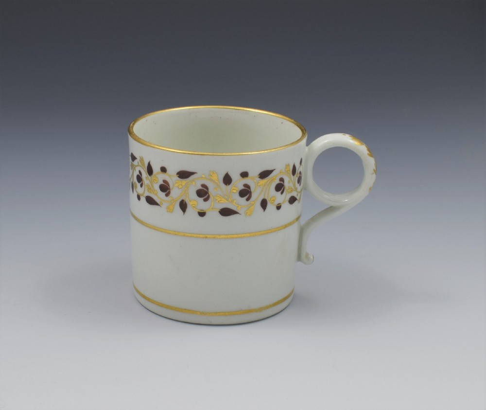 Georgian Worcester Barr Period Porcelain Coffee Can c.1800 View V