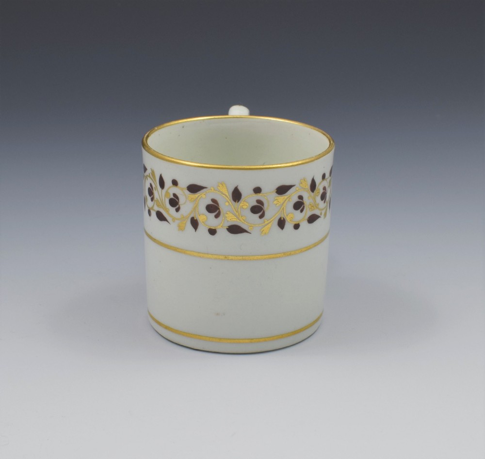 Georgian Worcester Barr Period Porcelain Coffee Can c.1800 View VII
