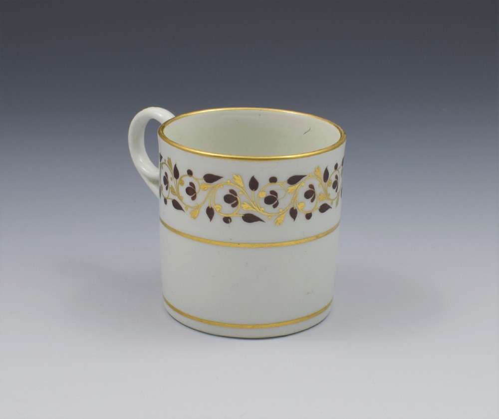 Georgian Worcester Barr Period Porcelain Coffee Can c.1800 View VIII
