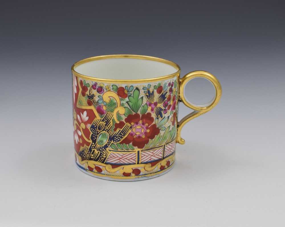 Barr, Flight & Barr Worcester Porcelain Crazy Japan Coffee Can