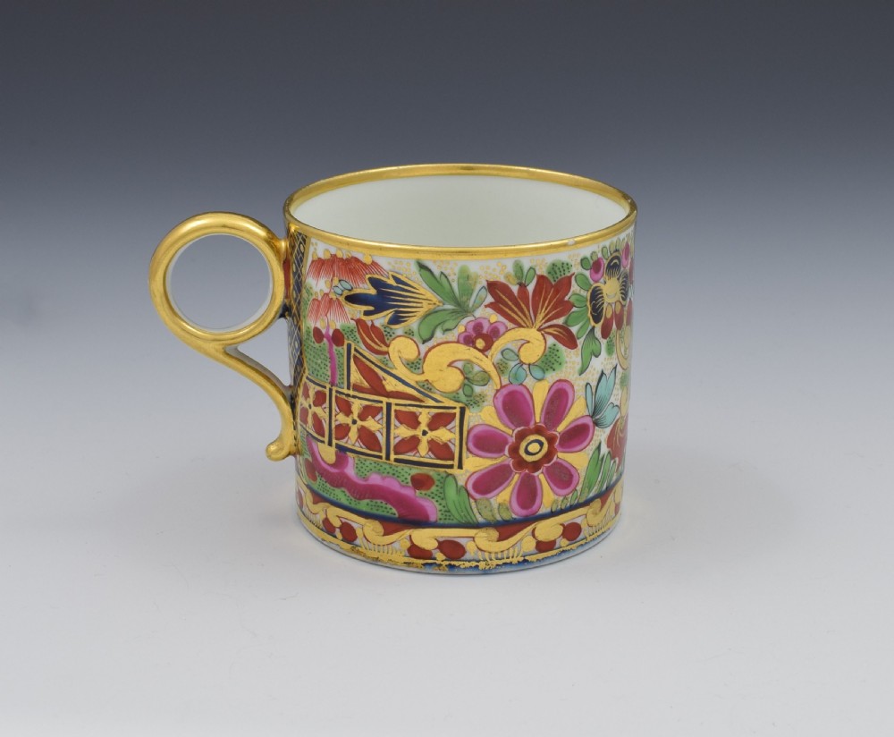 Barr, Flight & Barr Worcester Porcelain Crazy Japan Coffee Can View V