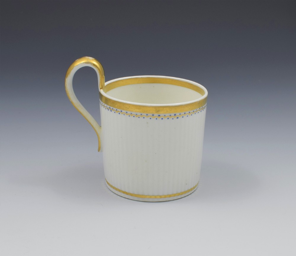 Rare Derby Porcelain Paris Flute Coffee Can High Loop Handle c.1820