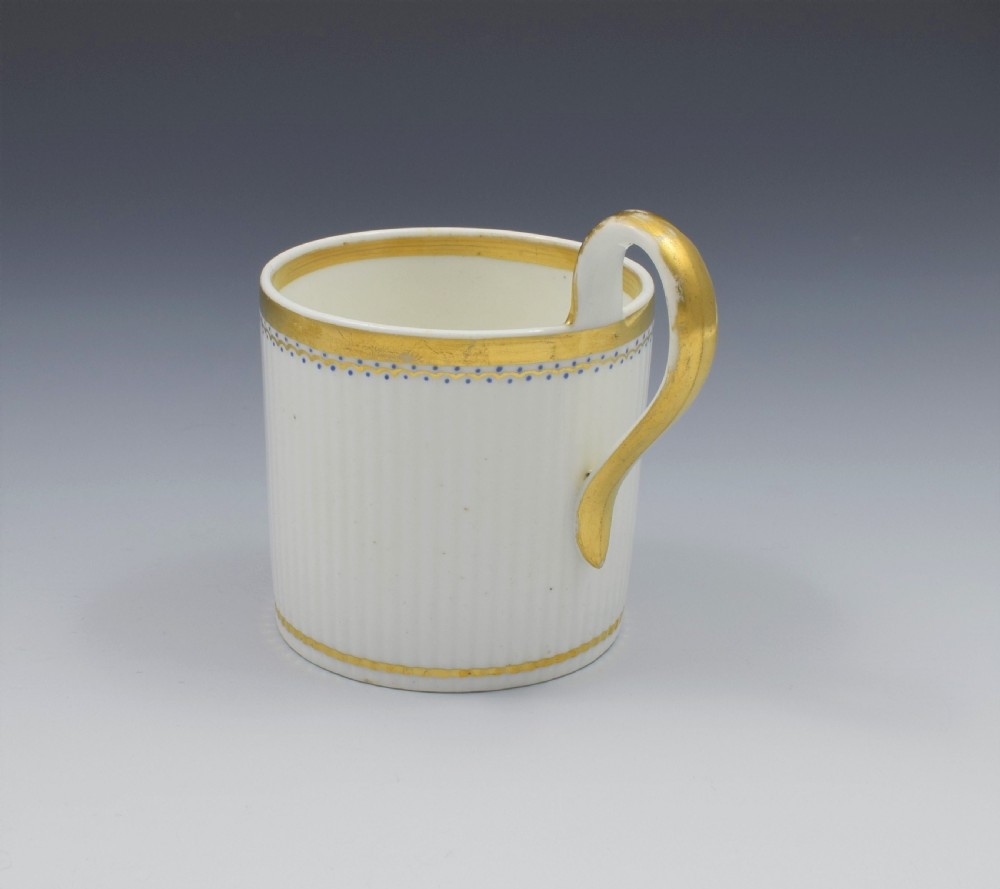 Rare Derby Porcelain Paris Flute Coffee Can High Loop Handle c.1820 View II