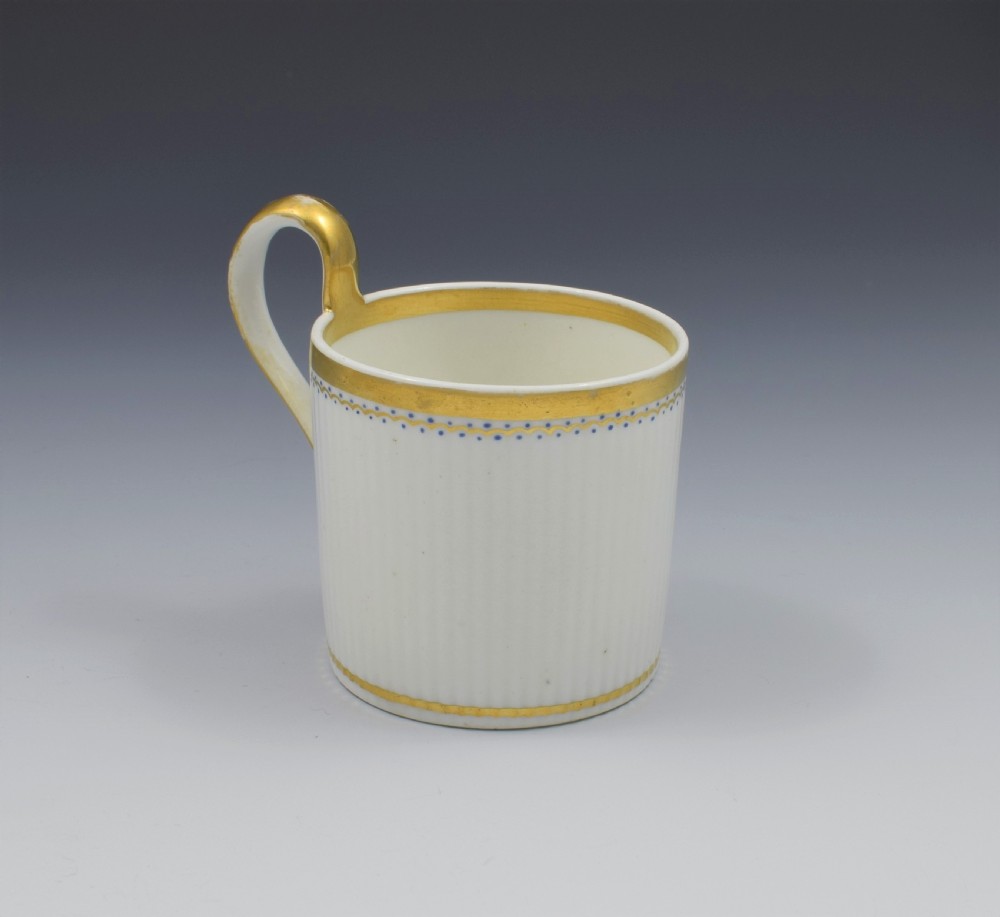 Rare Derby Porcelain Paris Flute Coffee Can High Loop Handle c.1820 View VI