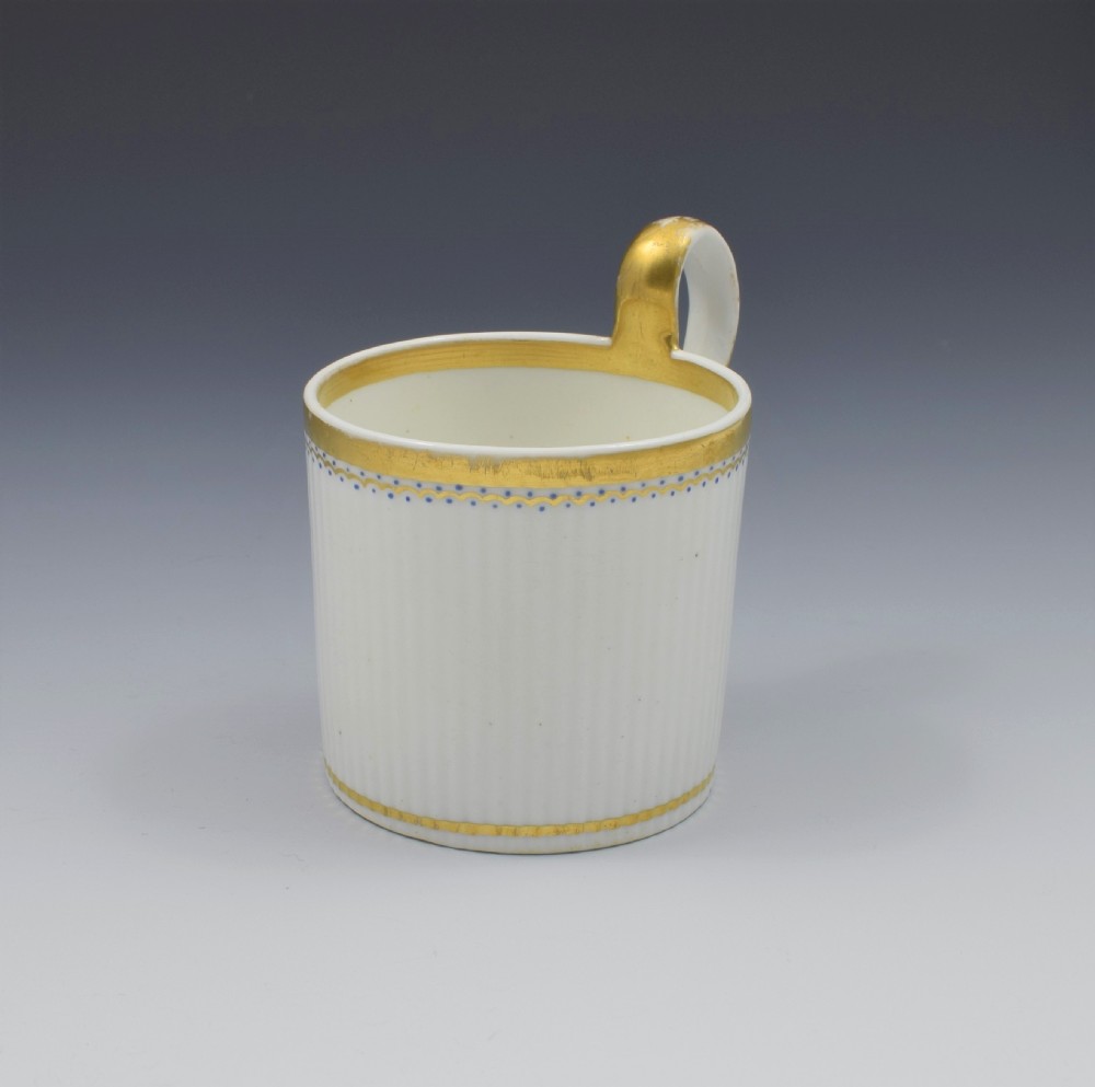Rare Derby Porcelain Paris Flute Coffee Can High Loop Handle c.1820 View VII
