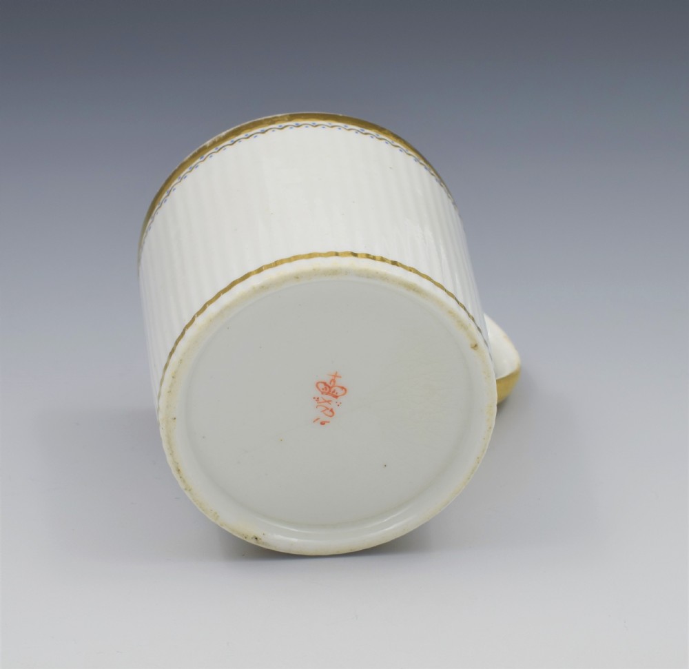 Rare Derby Porcelain Paris Flute Coffee Can High Loop Handle c.1820 View X