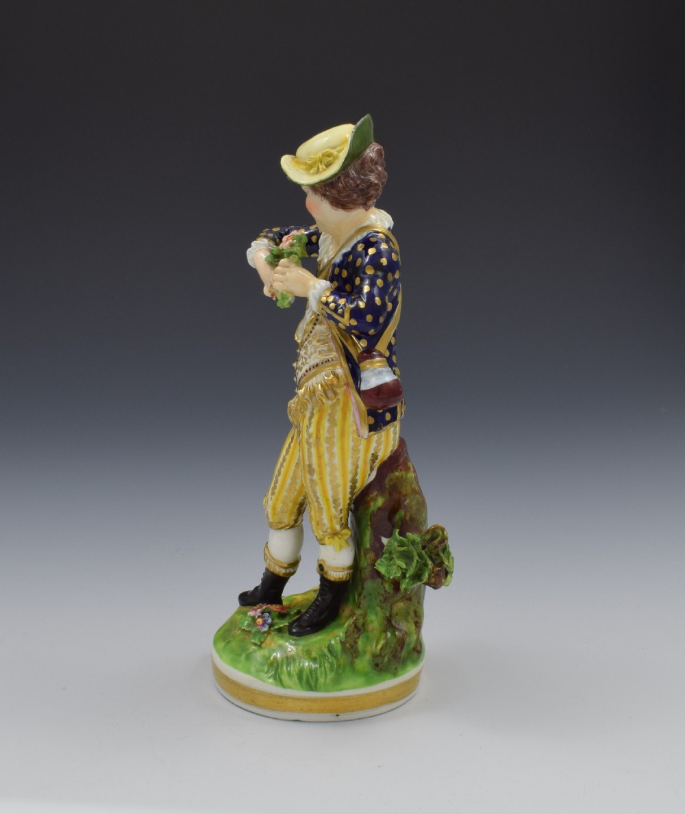 Bloor Derby Porcelain Figure French Seasons Spring N123 View VIII