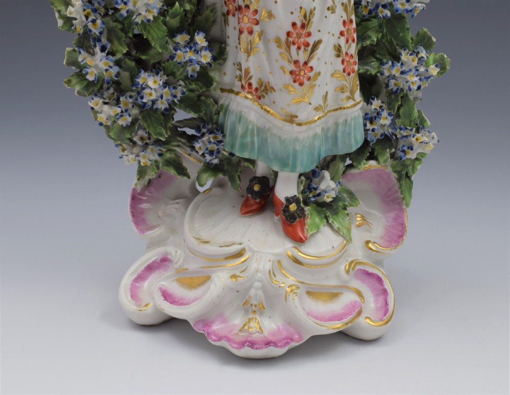 Pair Derby Porcelain Ranelagh Dancers Figural Candlesticks Figures c.1765 View VIII