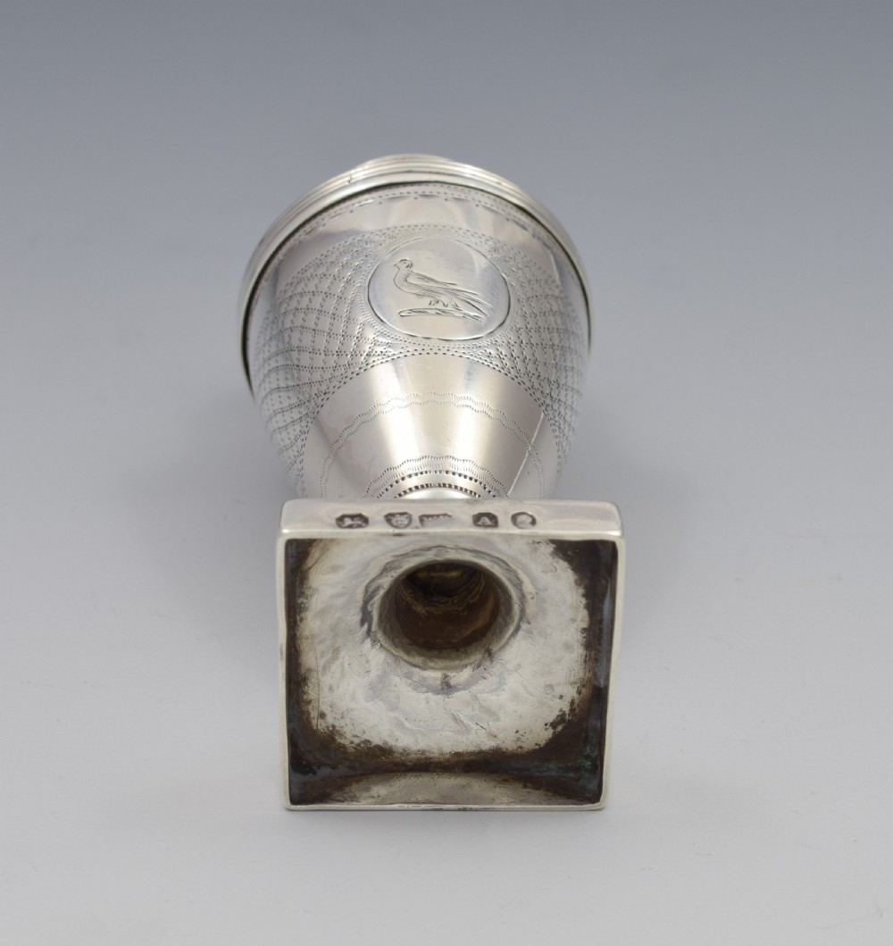 Georgian Silver Pepper Pot 1796 William Bottle & Jeremiah Wilsher View VIII