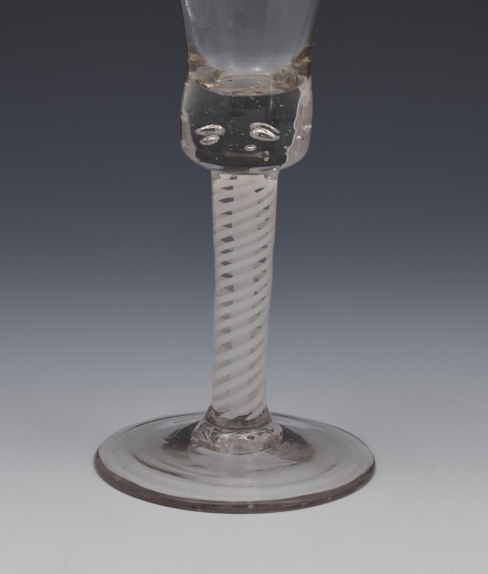 Georgian Double Series Opaque Air Twist Wine Glass  View VI