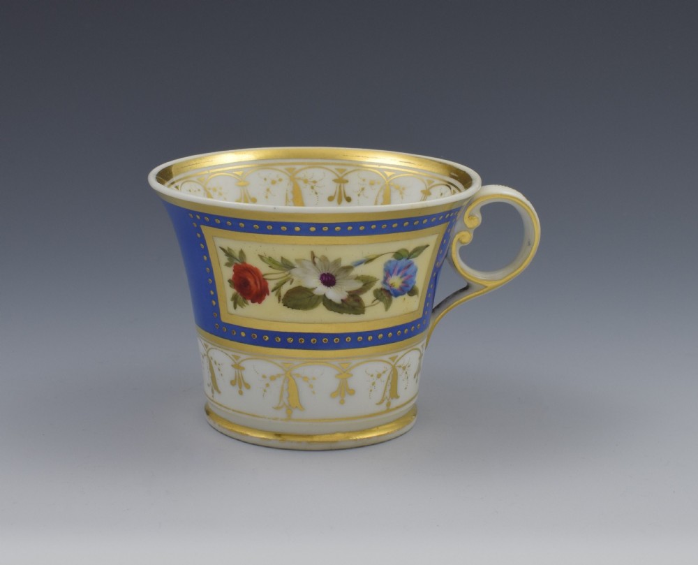 Chamberlain Worcester Baden Shape Coffee Cup & Saucer  View VI