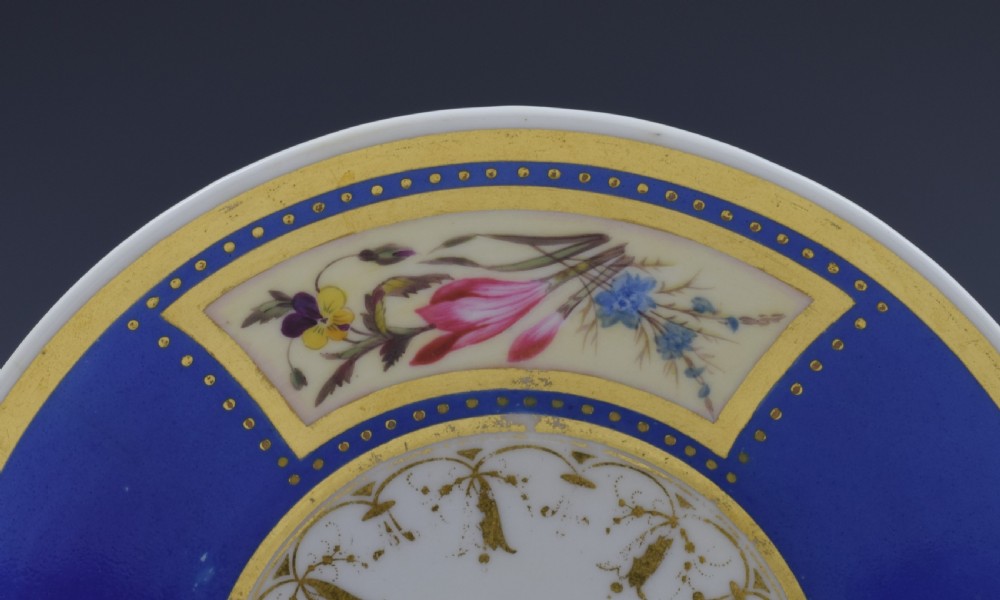 Chamberlain Worcester Baden Shape Coffee Cup & Saucer  View XI