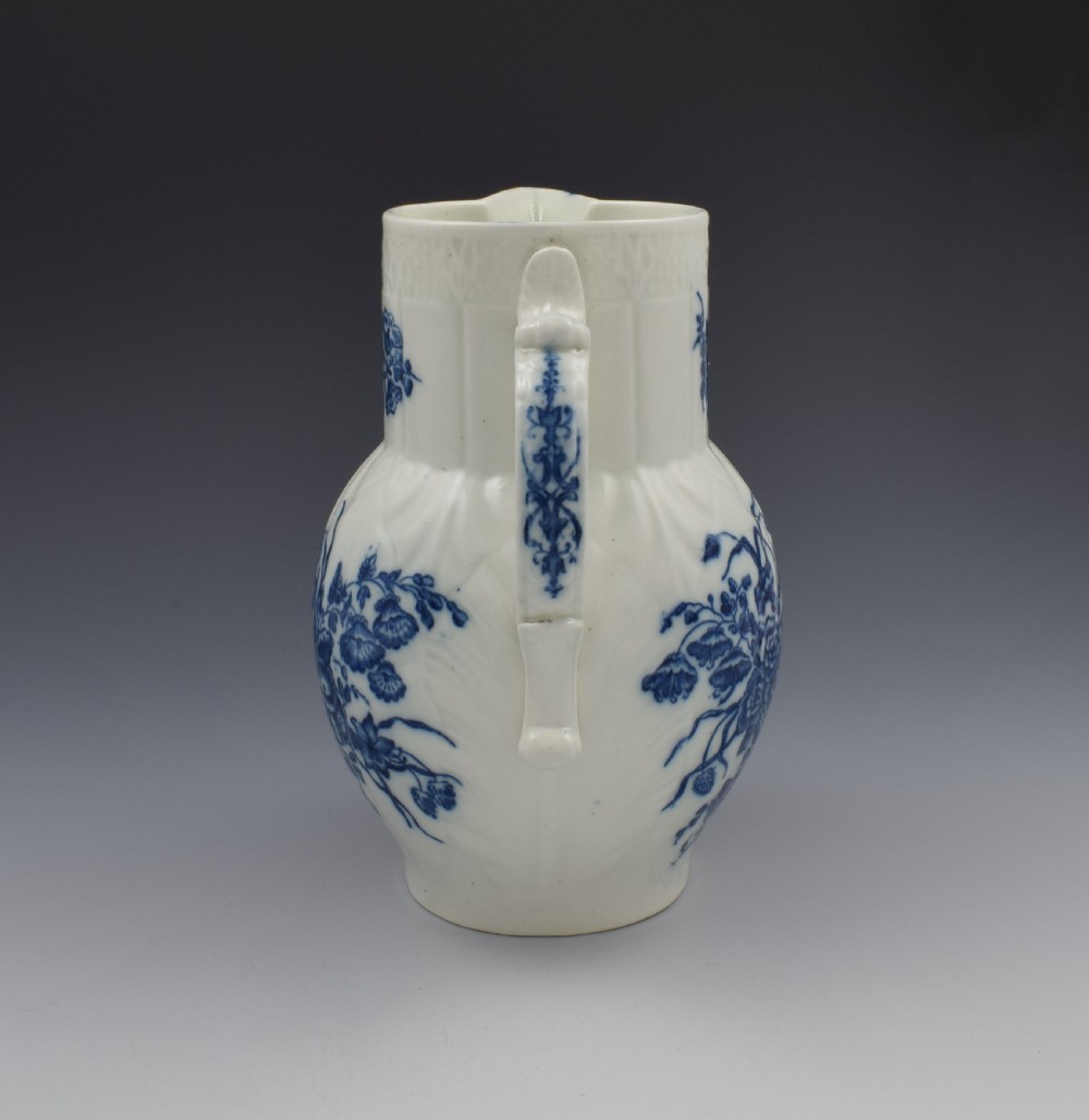 18th Century Caughley Porcelain The Bouquets Mask Jug c.1785 View VII