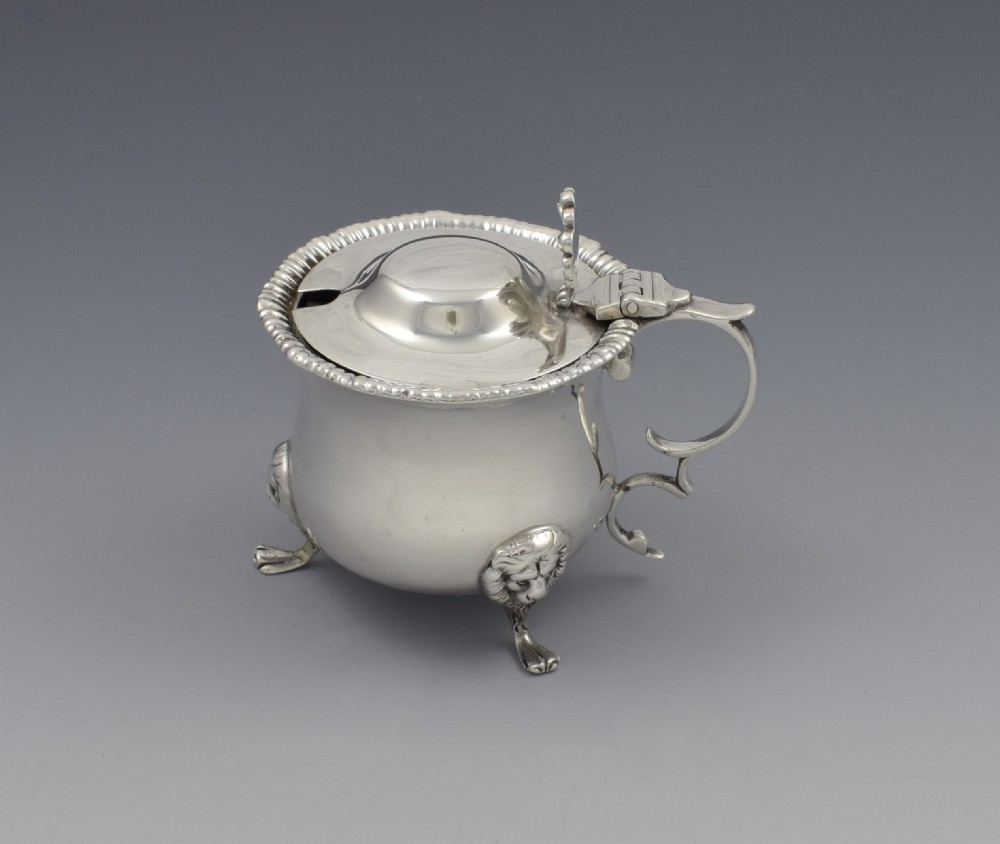 Edwardian Silver Mustard Pot Sheffield J & J Maxfield