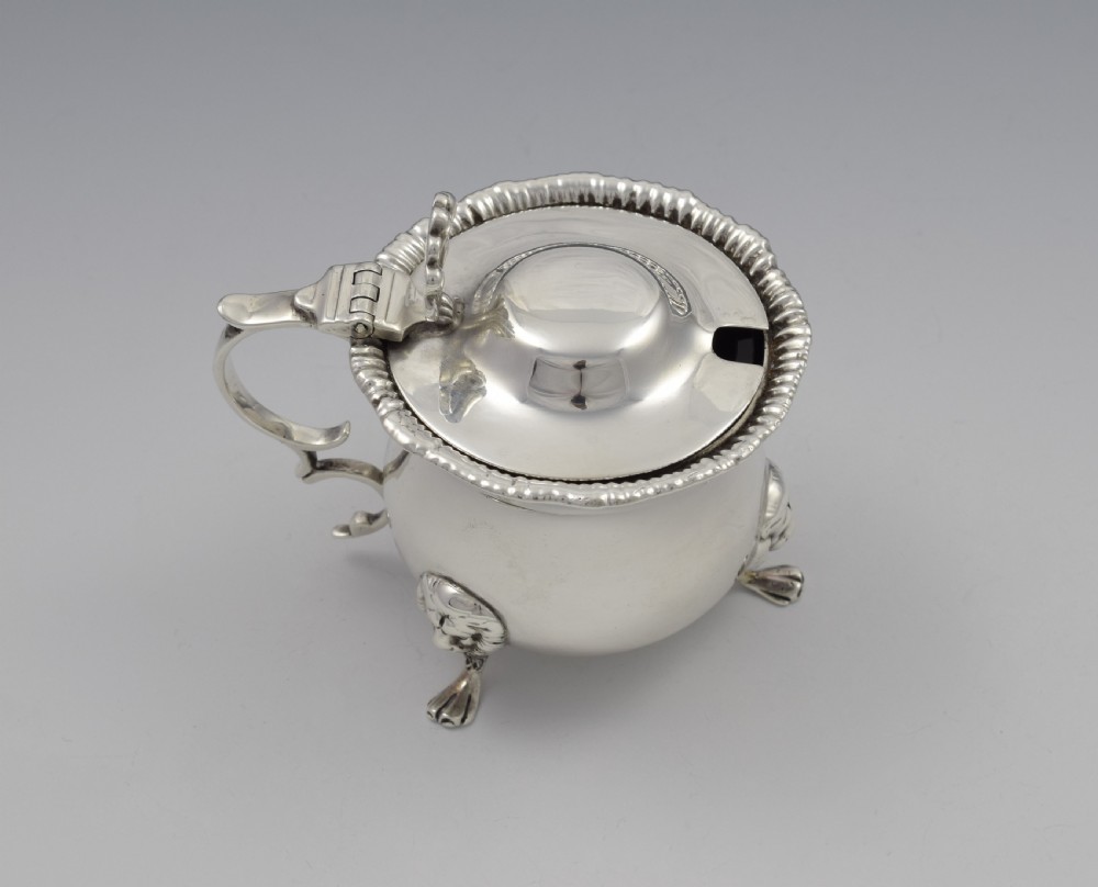 Edwardian Silver Mustard Pot Sheffield J & J Maxfield View III
