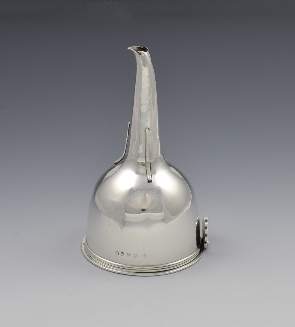 Georgian Silver 2-Part Wine Funnel Emes & Barnard 1810 View III
