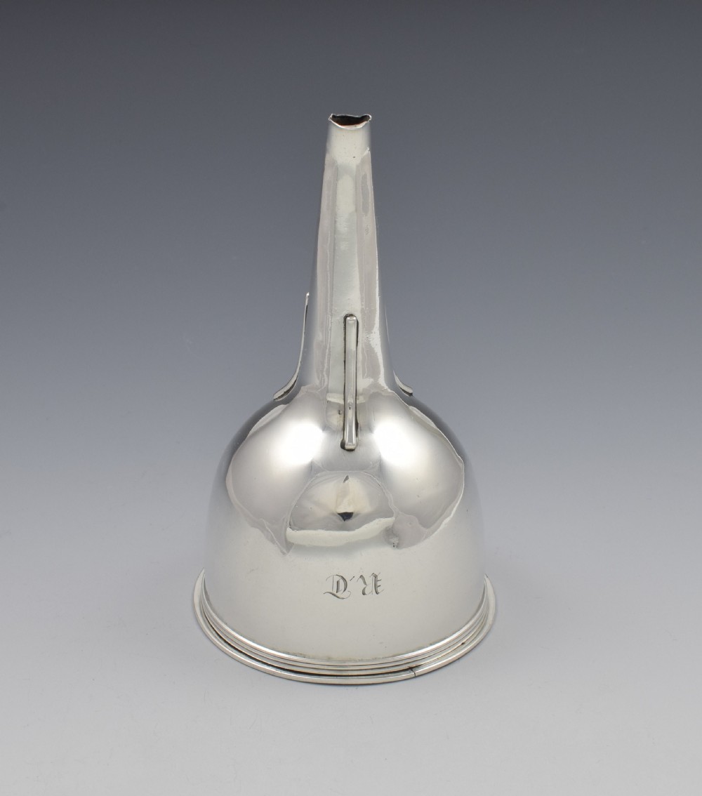 Georgian Silver 2-Part Wine Funnel Emes & Barnard 1810 View V