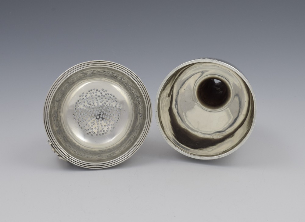 Georgian Silver 2-Part Wine Funnel Emes & Barnard 1810 View VIII