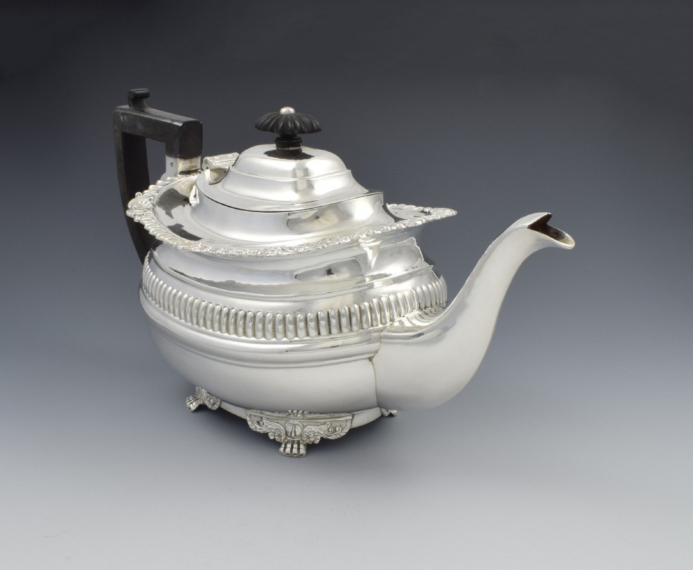 Edwardian Silver Teapot Chester 1906 Nathan & Hayes View IV