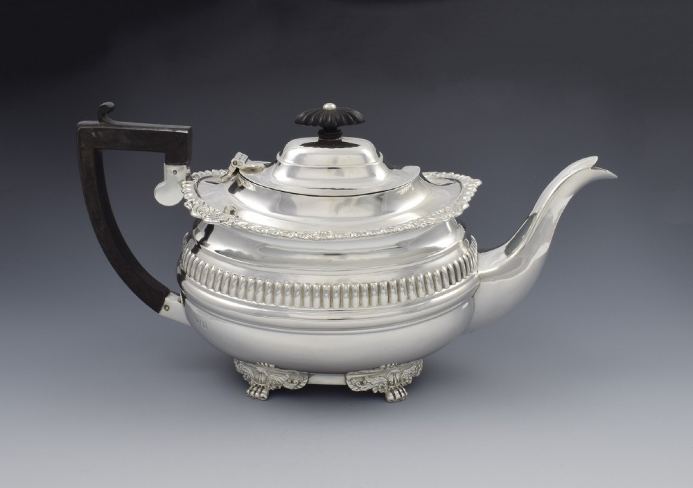 Edwardian Silver Teapot Chester 1906 Nathan & Hayes View V
