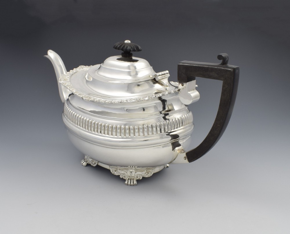 Edwardian Silver Teapot Chester 1906 Nathan & Hayes View VII