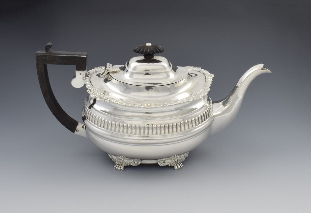 Edwardian Silver Teapot Chester 1906 Nathan & Hayes View VIII