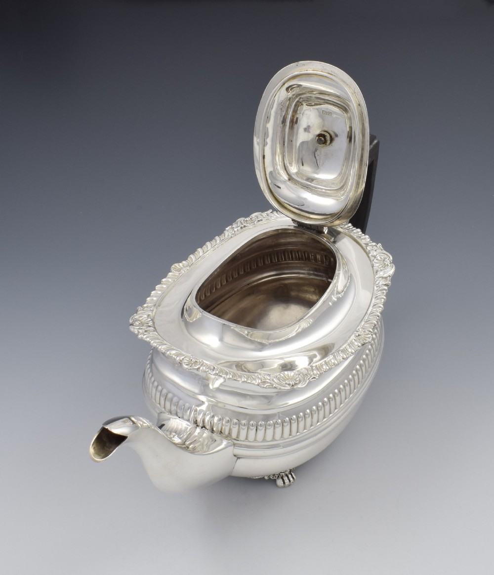 Edwardian Silver Teapot Chester 1906 Nathan & Hayes View IX