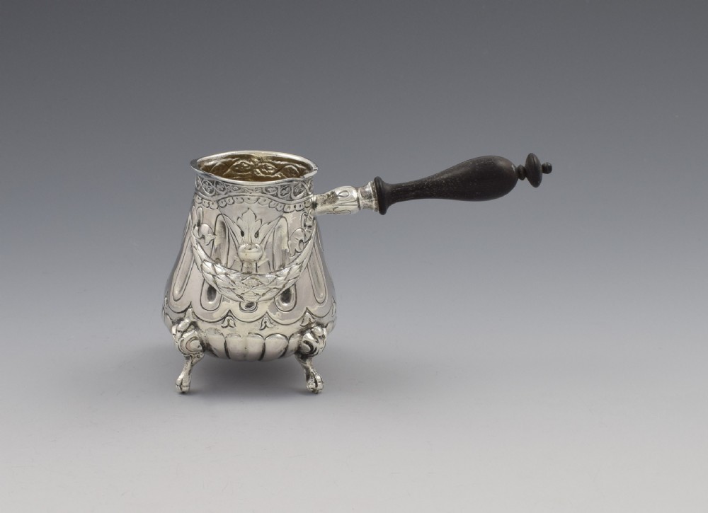 Continental Hanau Silver Brandy Warmer Jug Import Marks 1899  View II