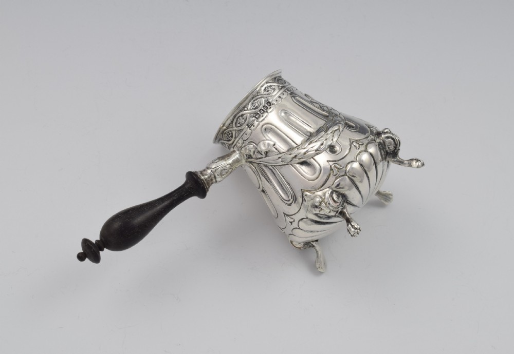 Continental Hanau Silver Brandy Warmer Jug Import Marks 1899  View XI