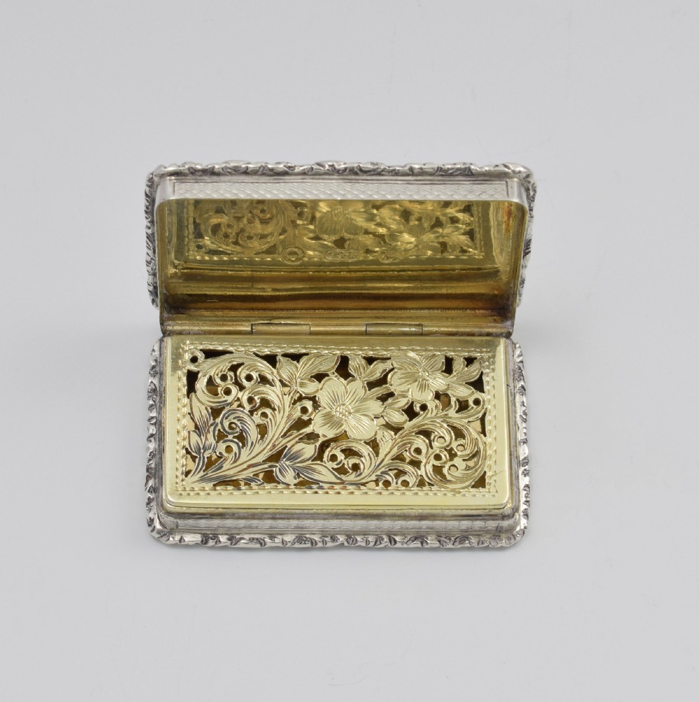 William IV Silver Castle Top Vinaigrette Newstead Abbey Taylor & Perry View III