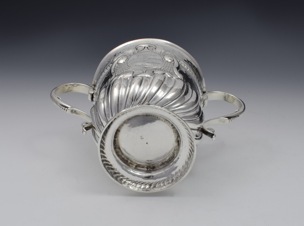 George I Silver Twin Handled Loving Cup Joseph Bell I Georgian View XI