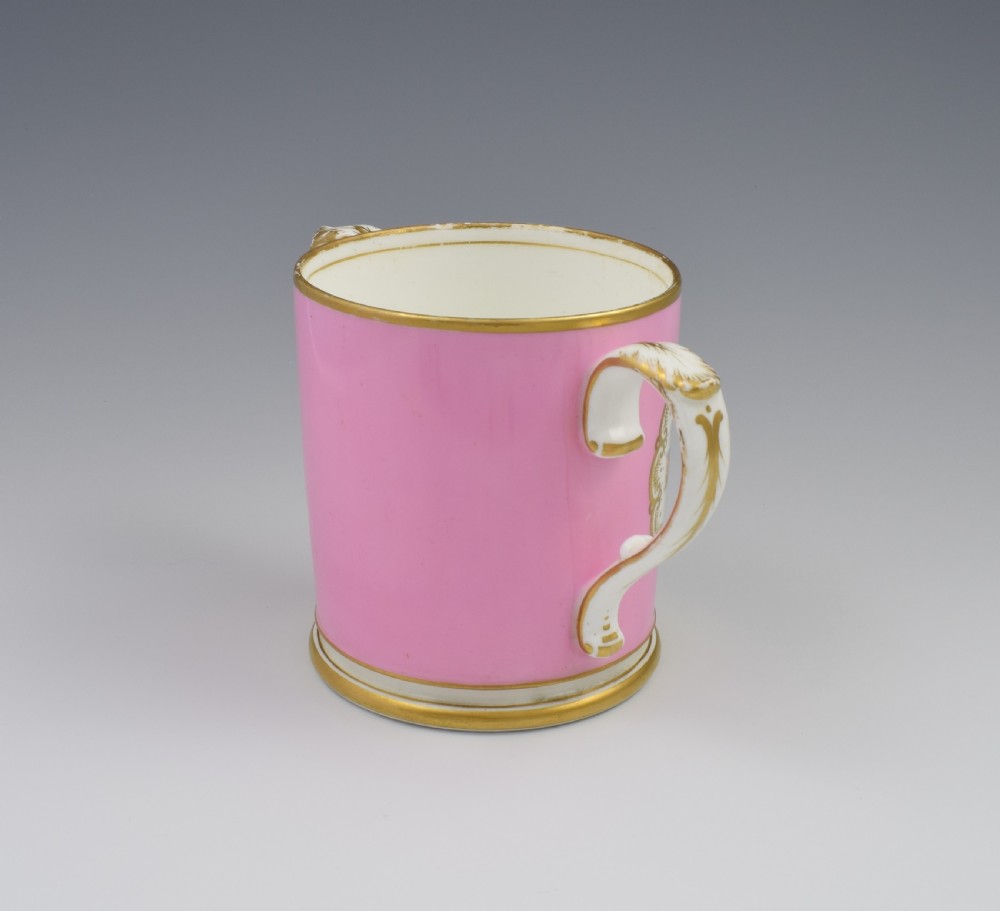 Grainger & Co. Worcester Pink Loving Cup View Of Worcester c.1870 View IV